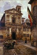 Arturo Ferrari Church of Santo Stefano in Borgogna in Milan china oil painting artist